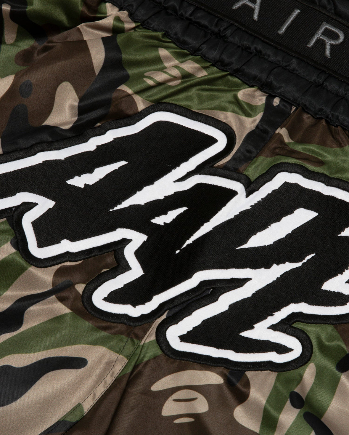 BAPE X Fairtex camo muay thai shorts
