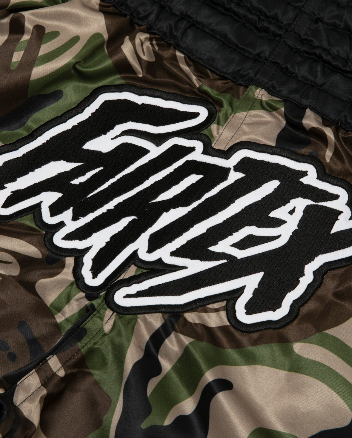 BAPE X Fairtex camo muay thai shorts