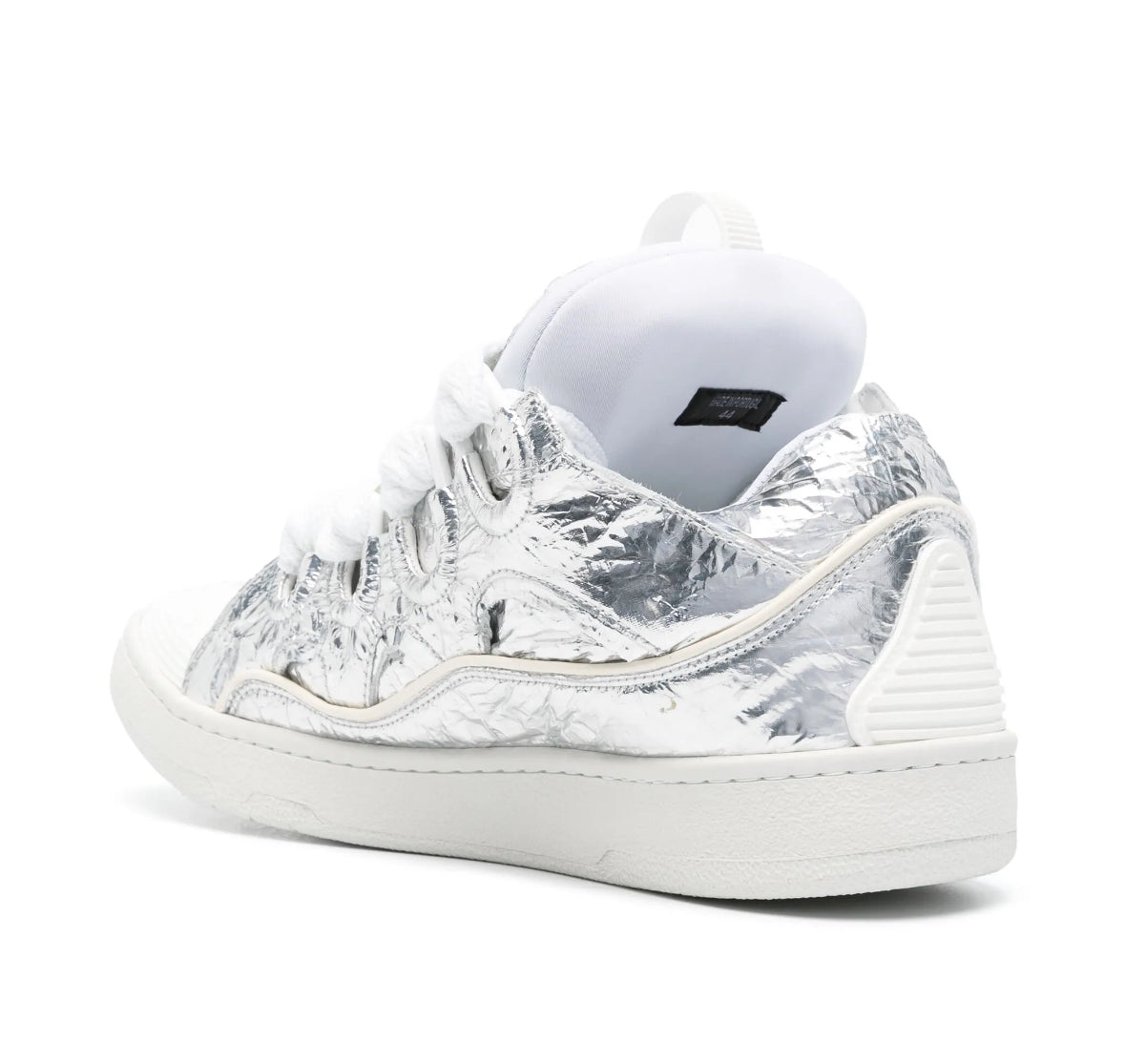 Lanvin
Curb crinkled metallic sneakers