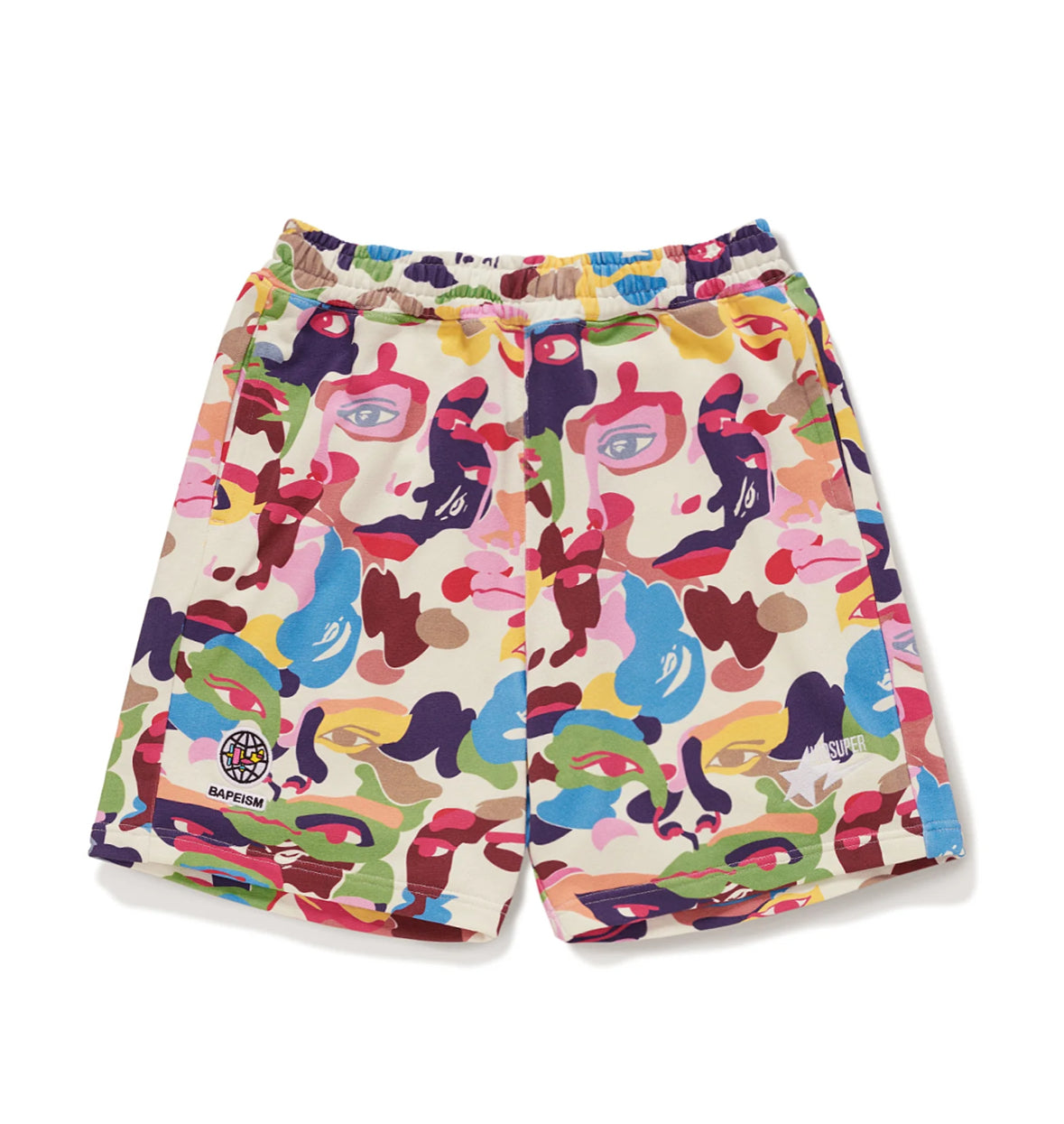 BAPE X Kidsuper Camo Sweat Shorts