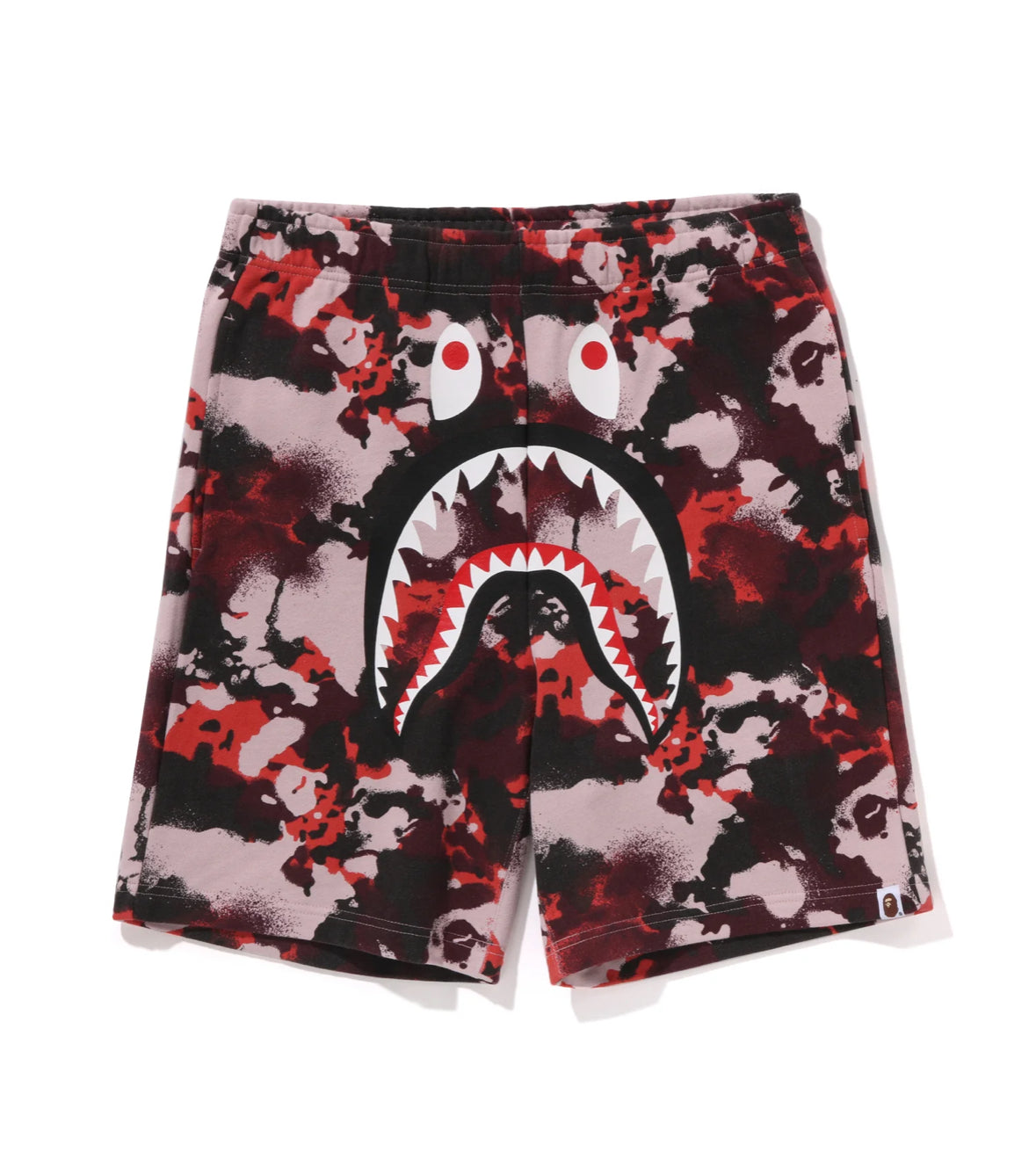BAPE Map Camo Regular Fit Shark Sweat Shorts