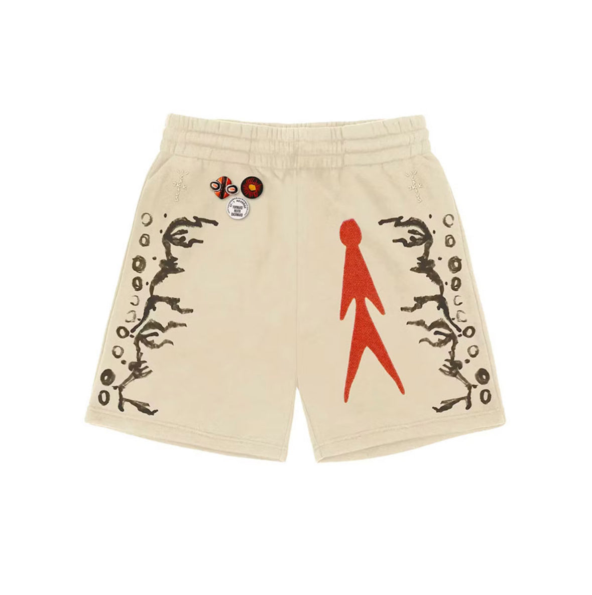TRAVIS SCOTT CHARACTER SHORTS NATURAL