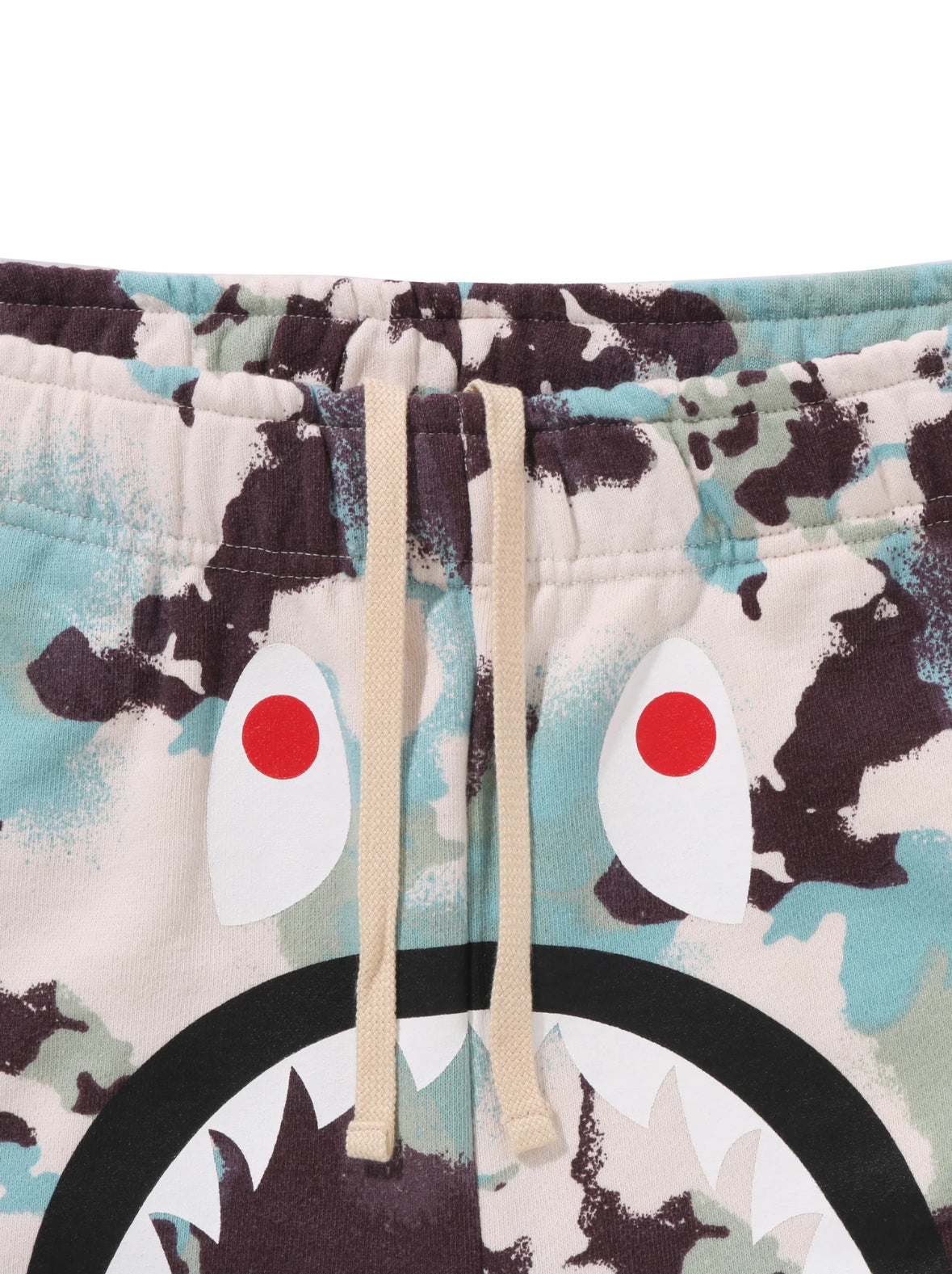 BAPE Map Camo Regular Fit Shark Sweat Shorts