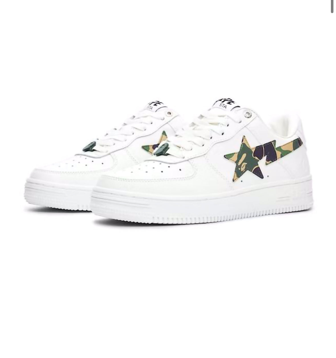 A BATHING APE BAPE STA ABC CAMO WHITE GREEN
