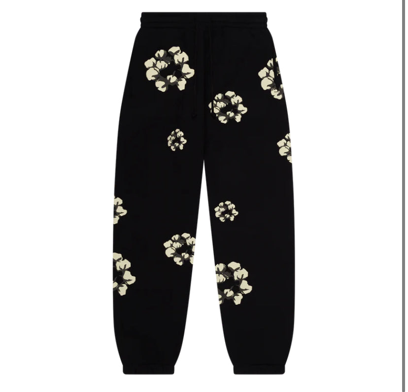Cactus Tears Wreath Sweatpants Black