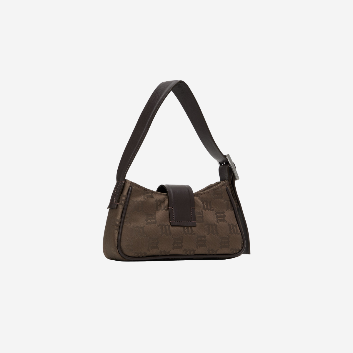 MISBHV MINI JACQUARD SHOULDER BROWN BAG