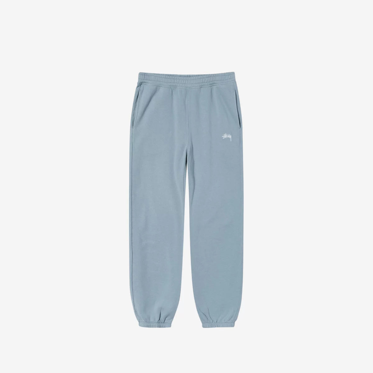 STUSSY STOCK LOGO SLATE SWEATPANTS