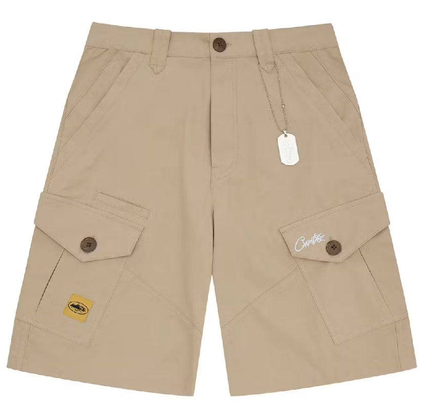 Corteiz Storm Cargo Shorts Beige