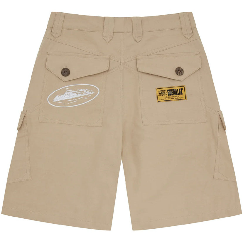 Corteiz Storm Cargo Shorts Beige
