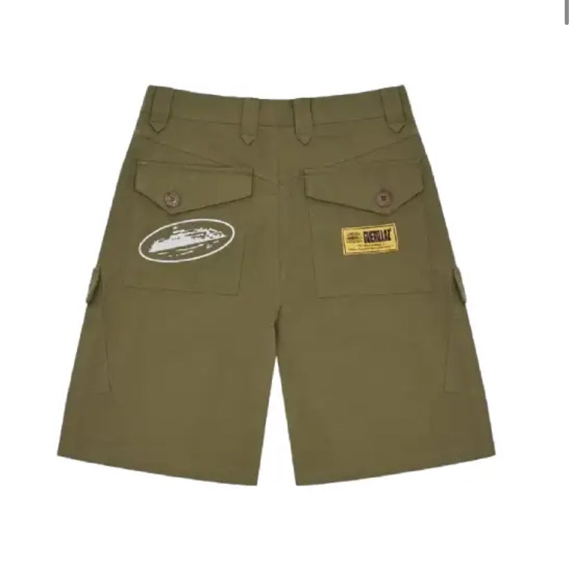 Corteiz Storm Cargo Shorts Khaki