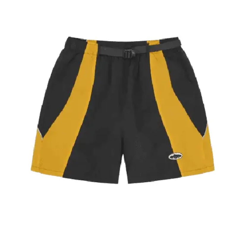Corteiz Spring Shorts Black/Yellow