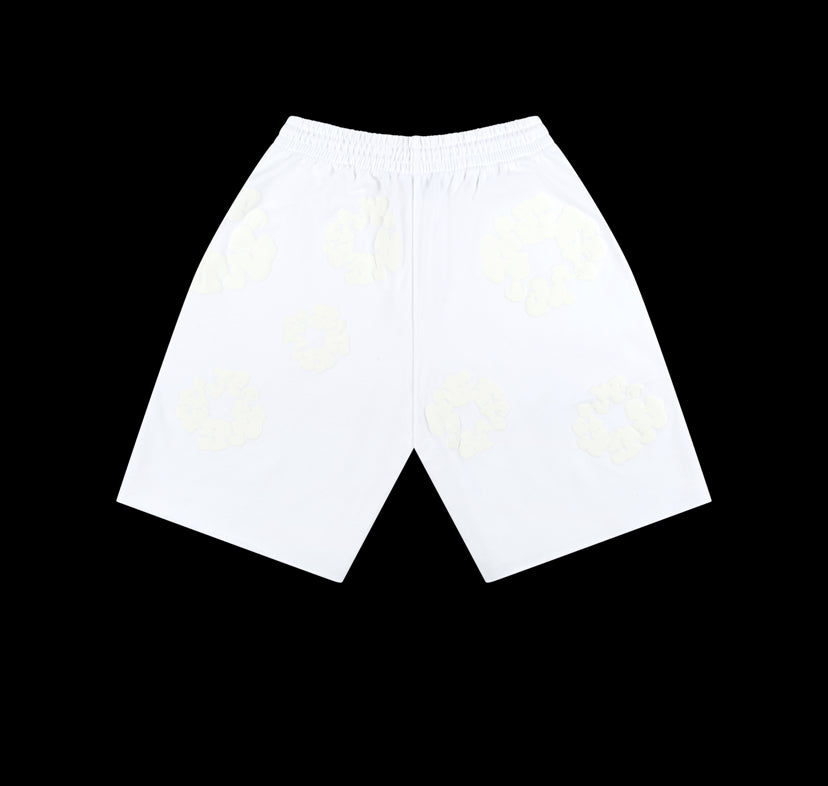 Denim Tears Mono Cotton Wreath Shorts White