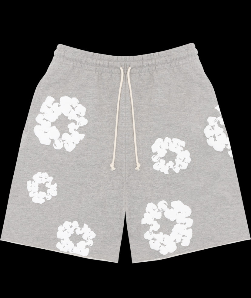 Denim tears The Cotton Wreath Shorts Grey
