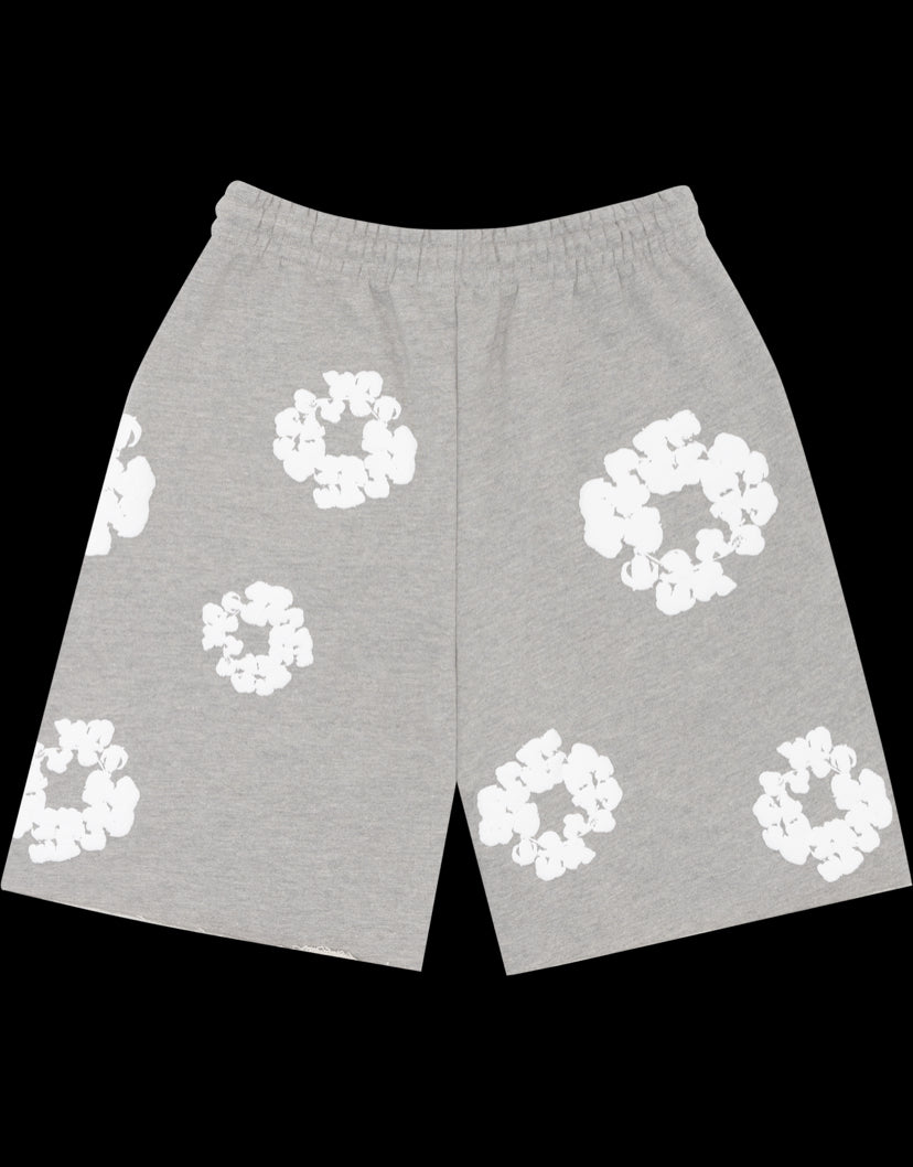 Denim tears The Cotton Wreath Shorts Grey