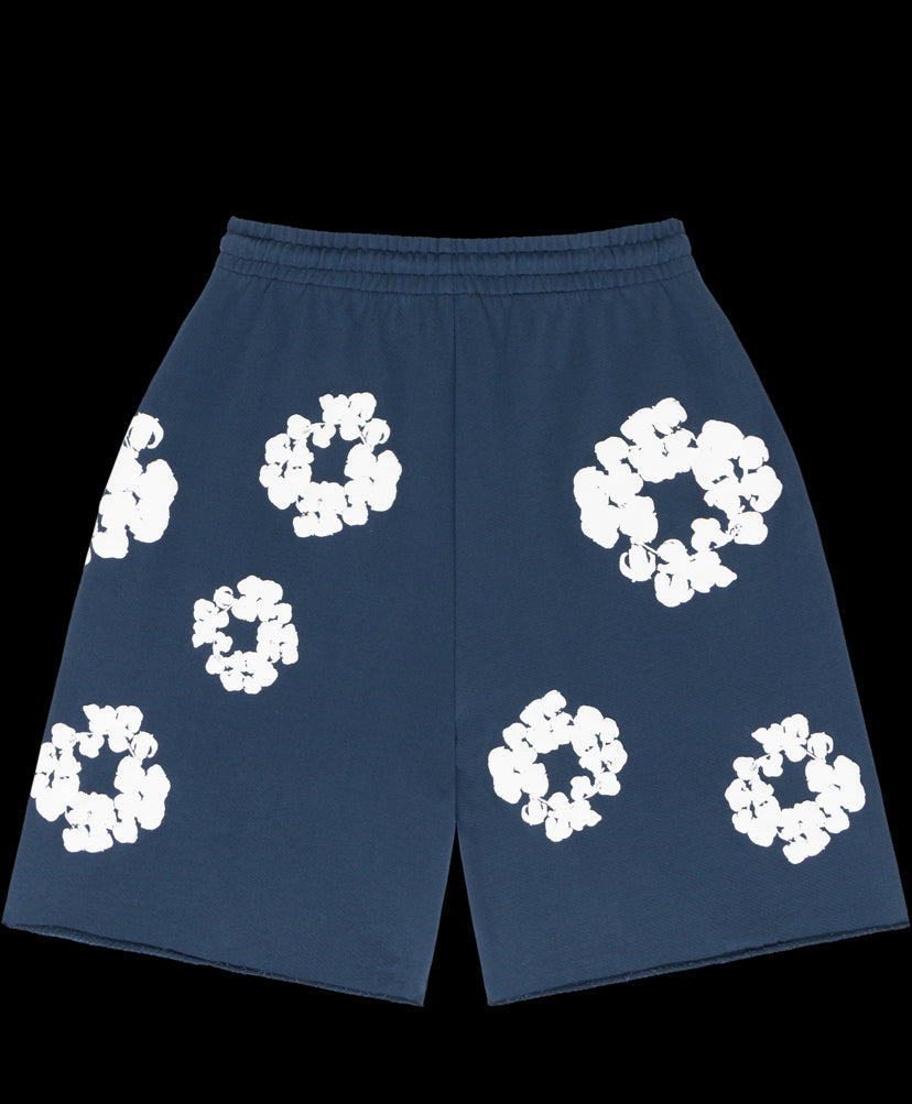 Denim tears The Cotton Wreath Shorts Navy