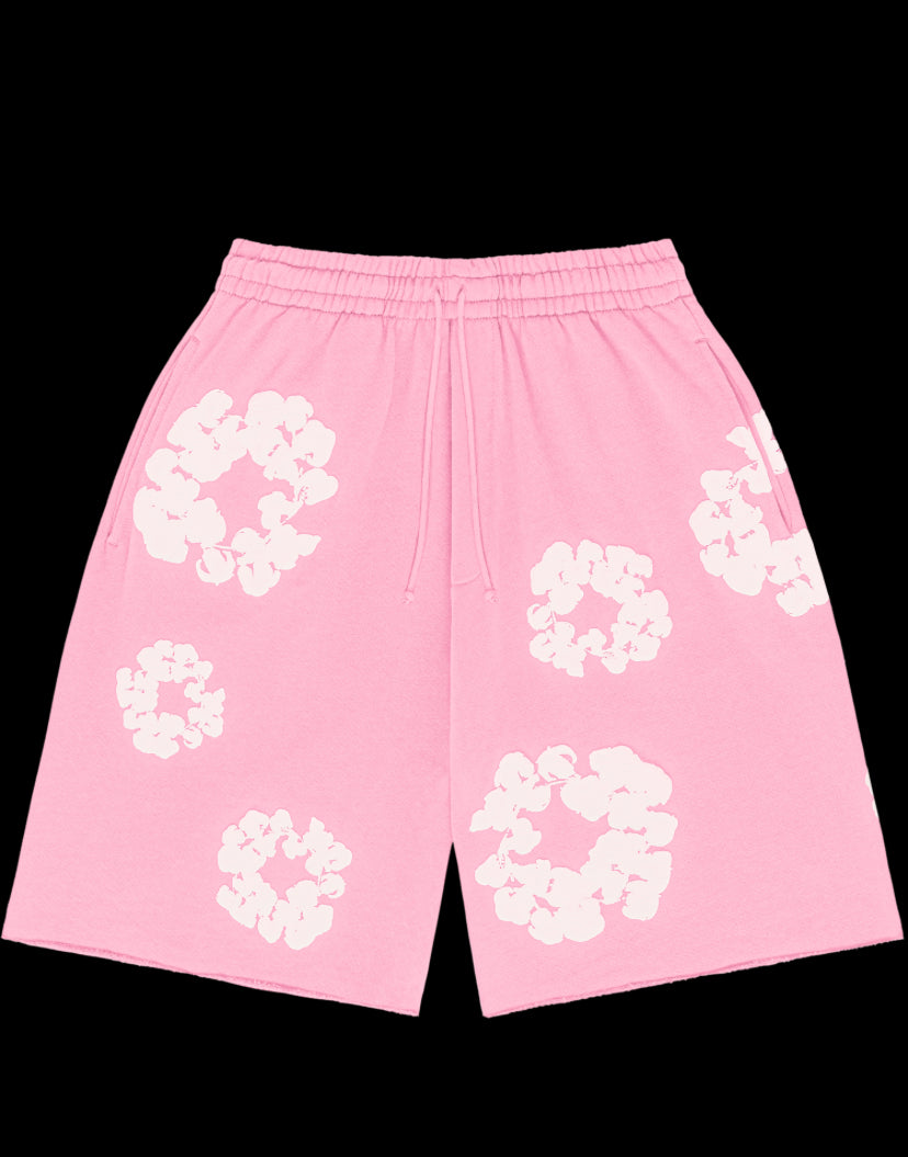 Denim tears The Cotton Wreath Shorts Pink