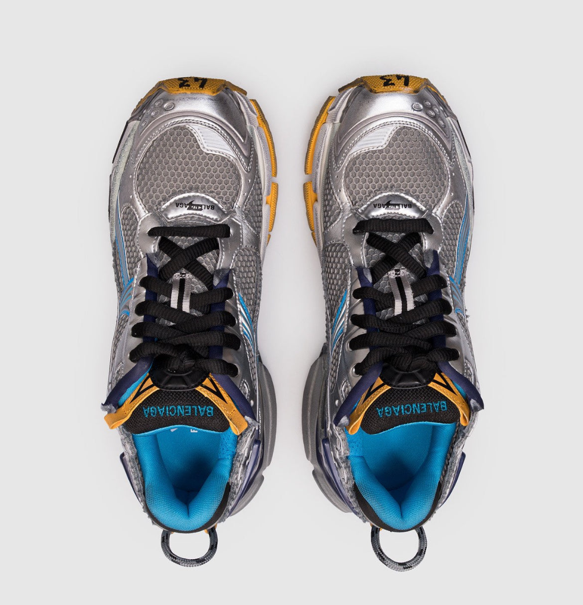 Balenciaga runner silver/blue/yellow