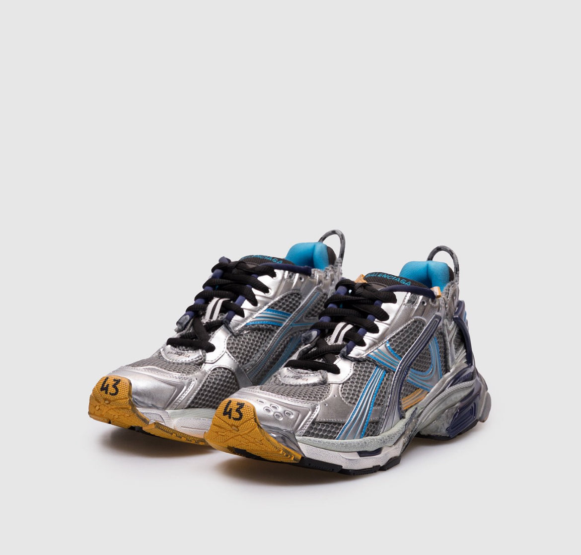 Balenciaga runner silver/blue/yellow