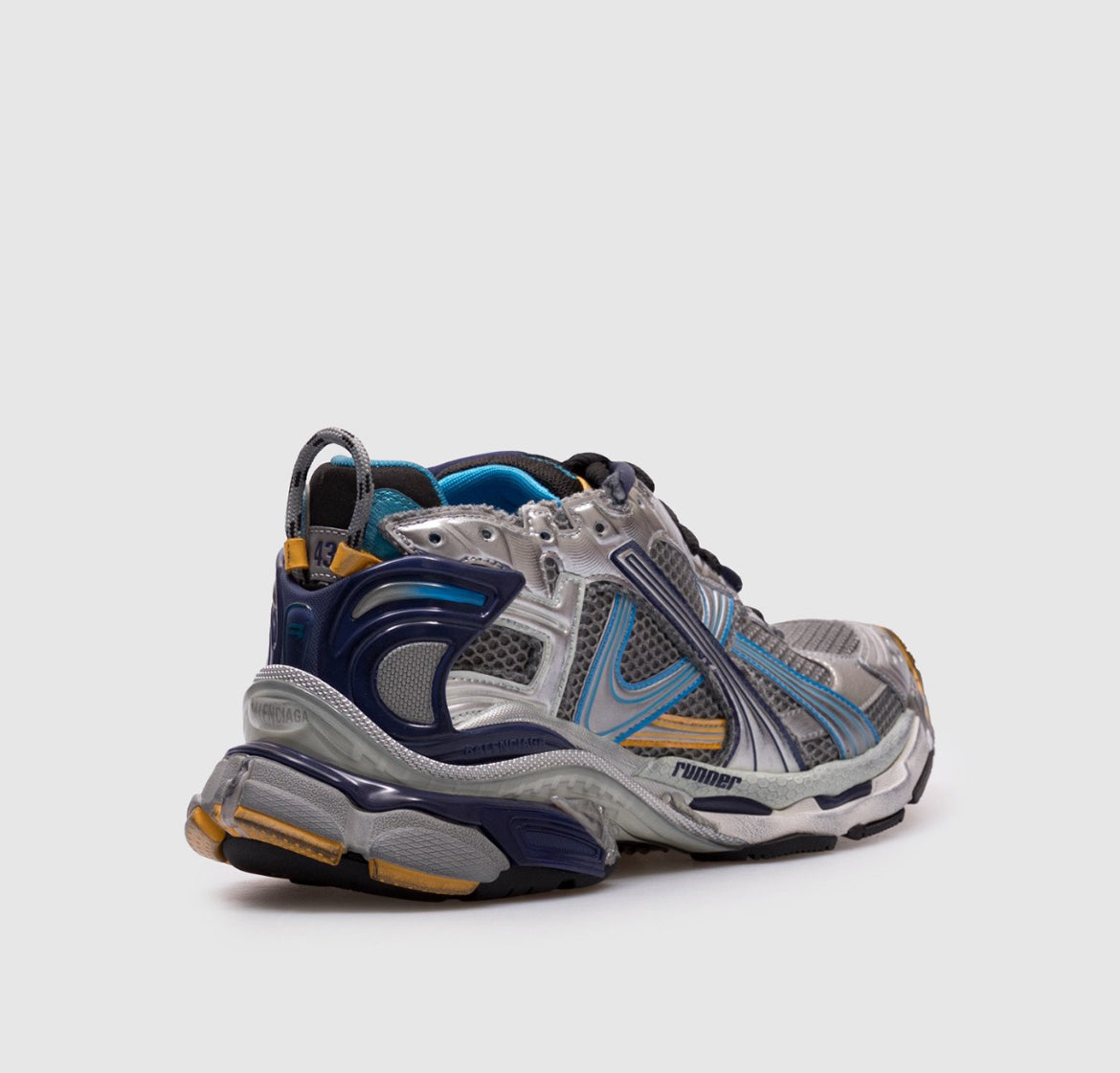 Balenciaga runner silver/blue/yellow