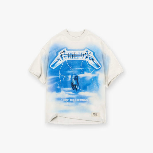 Represent X Metallica Ride The Lightning T-Shirt White