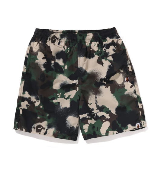 BAPE Map Camo Regular Fit Beach Shorts