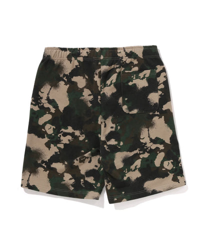 BAPE Map Camo Regular Fit Shark Sweat Shorts