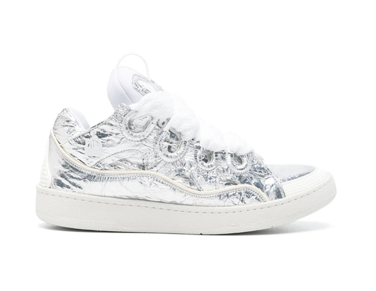 Lanvin
Curb crinkled metallic sneakers