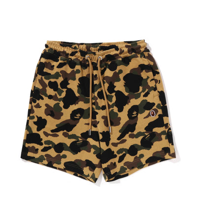 BAPE 1st Camo Jacquard One Point Relaxed Fit Sweat Shorts