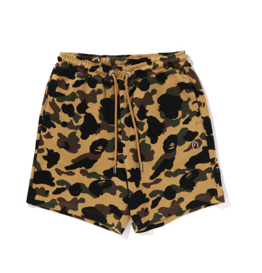 BAPE 1st Camo Jacquard One Point Relaxed Fit Sweat Shorts