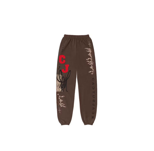 TRAVIS SCOTT FLARE SWEATPANTS BROWN