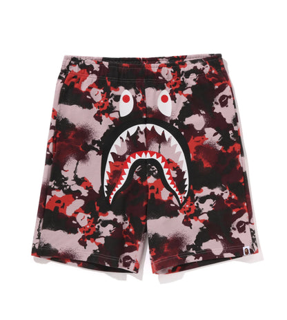 BAPE Map Camo Regular Fit Shark Sweat Shorts