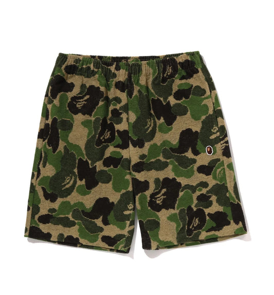 BAPE Abc Camo Pile One Point Sweat Shorts