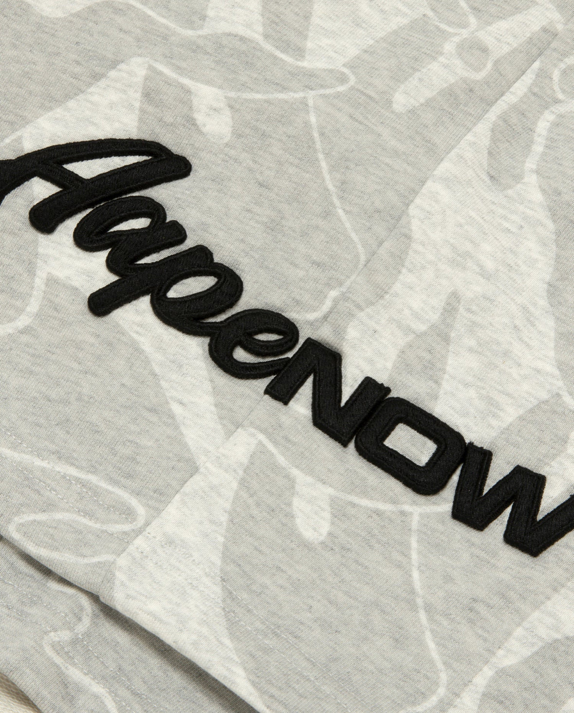 BAPE AAPENOW moonface logo camo sweat shorts