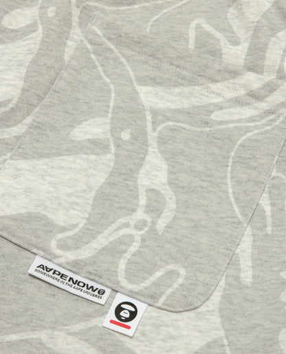 BAPE AAPENOW moonface logo camo sweat shorts