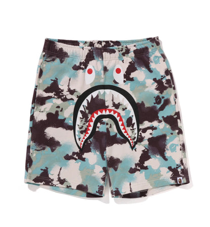 BAPE Map Camo Regular Fit Shark Sweat Shorts