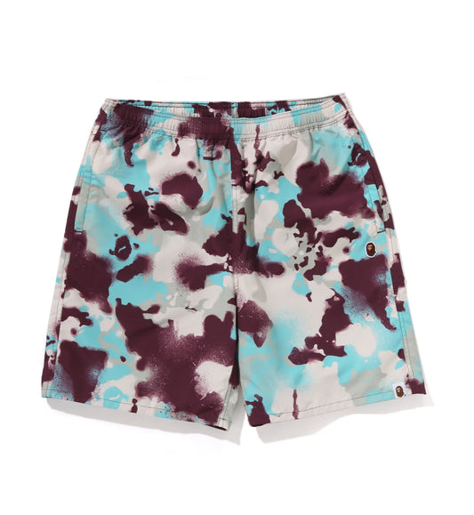 BAPE Map Camo Regular Fit Beach Shorts