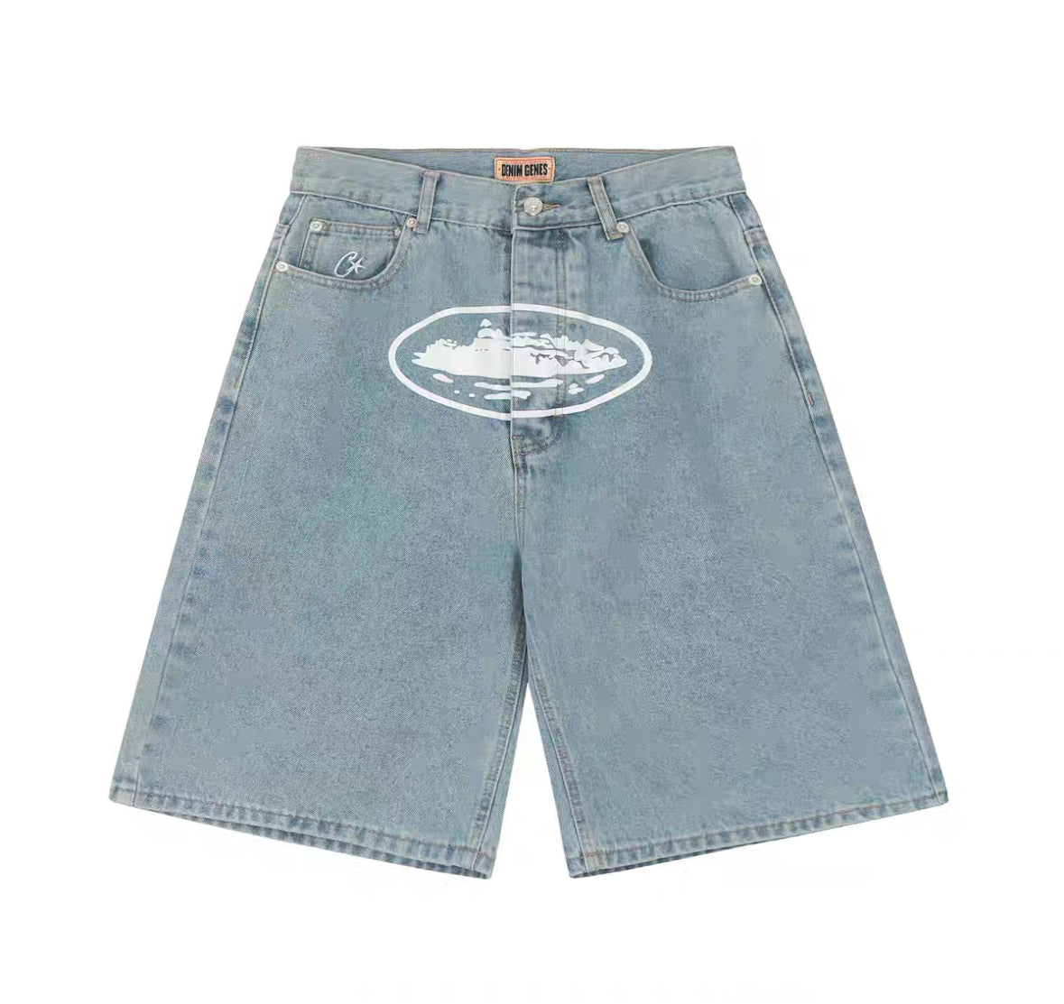 Corteiz Denim Short Blue