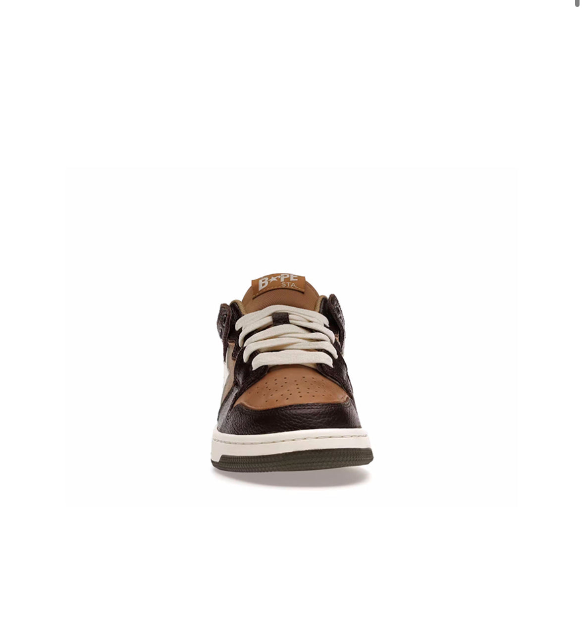 A BATHING APE BAPE SK8 STA BROWN IVORY