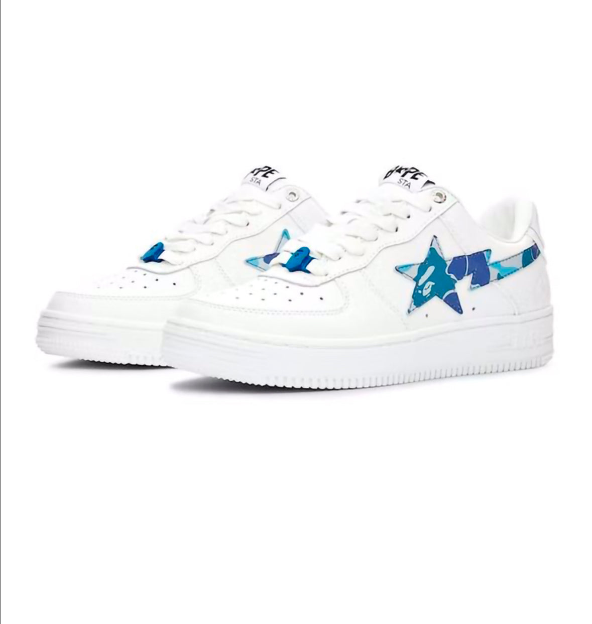 A BATHING APE BAPE STA ABC CAMO WHITE BLUE