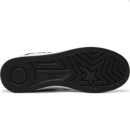 A BATHING APE BAPE STA PATENT LEATHER BLACK WHITE