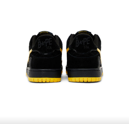 A BATHING APE SK8 STA BLACK ELECTRIC YELLOW