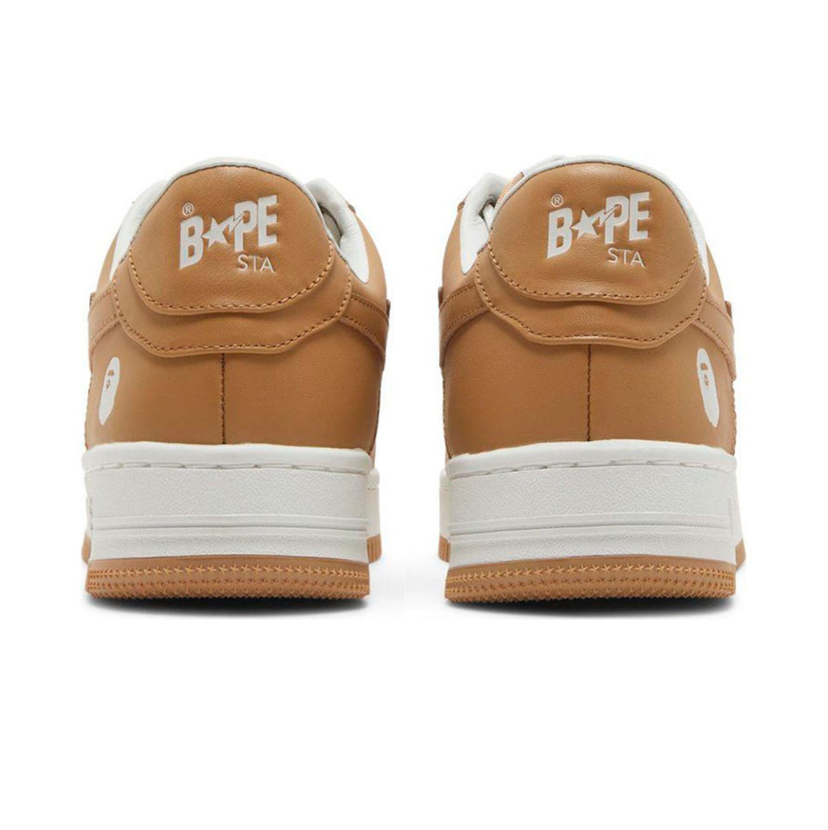 A BATHING APE BAPE STA WHITE BEIGE