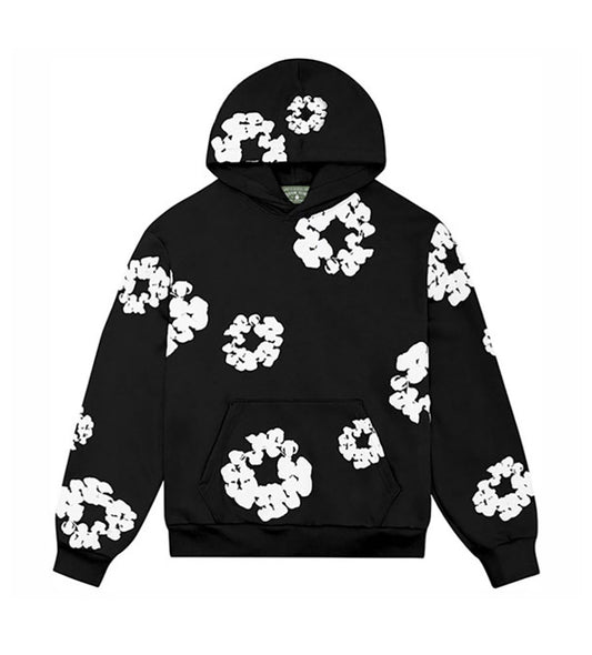 DENIM TEARS THE COTTON WREATH SWEATSHIRT BLACK