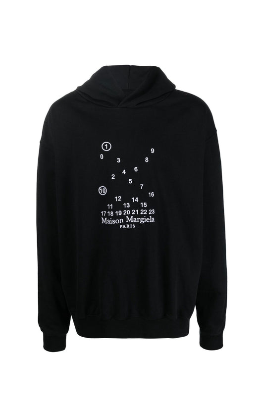 Maison Margiela
logo-embroidered cotton hoodie