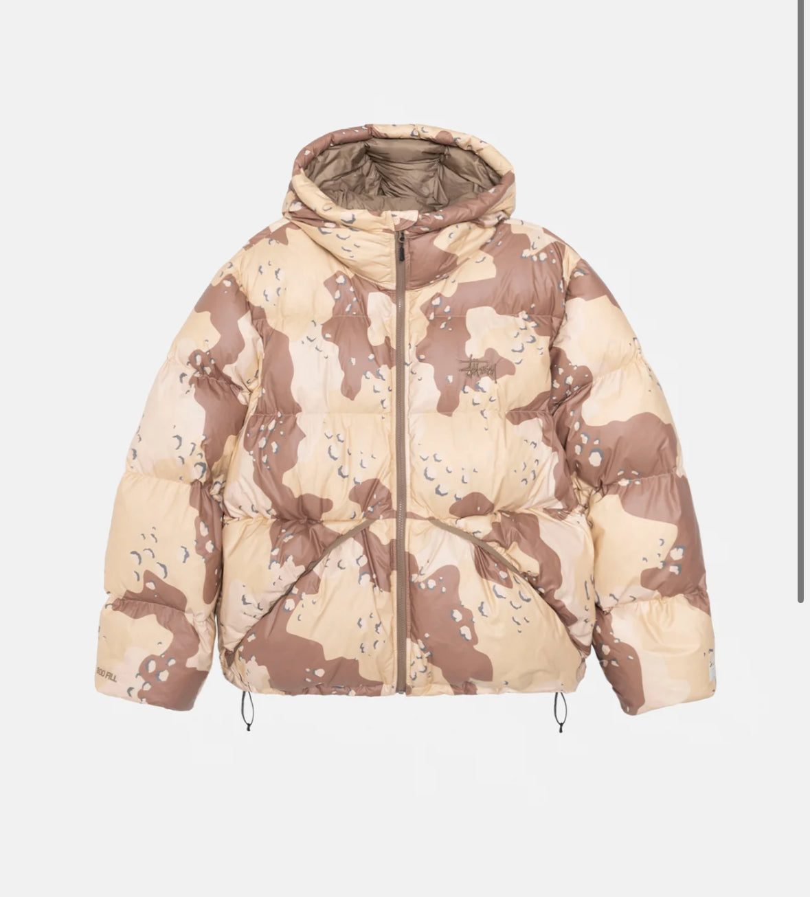 STUSSY DOWN PARKA CAMO RIPSTOP