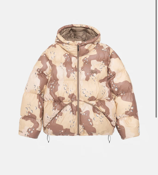 STUSSY DOWN PARKA CAMO RIPSTOP