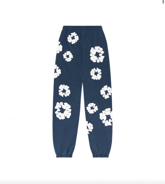 DENIM TEARS THE COTTON WREATH SWEATPANTS NAVY