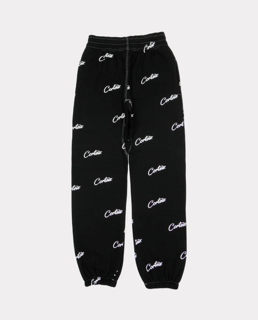 Corteiz All Over Print Joggers Black