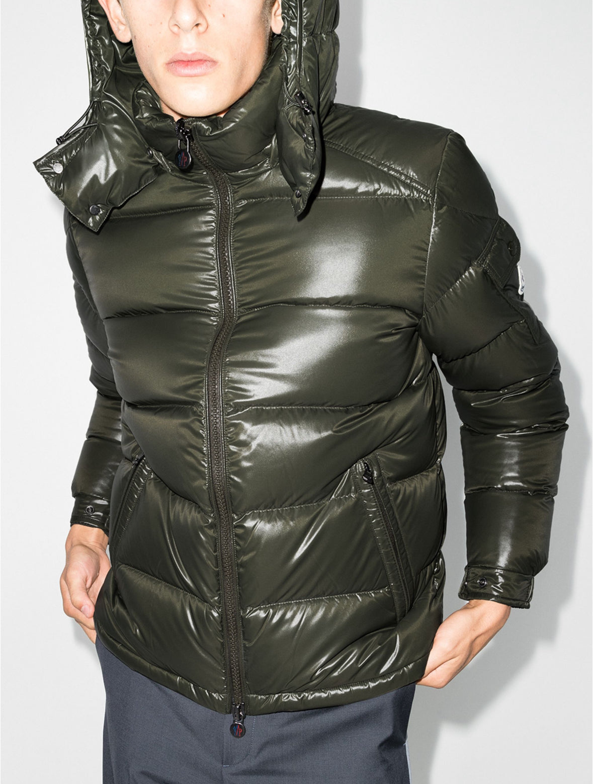 Moncler
Maya hooded puffer jacket