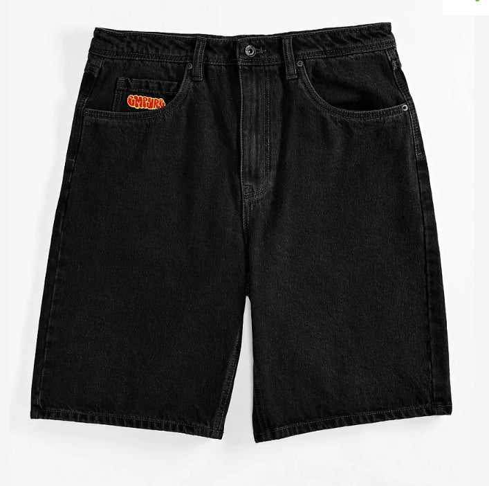 Empyre Shmutz Black Denim Skate Shorts